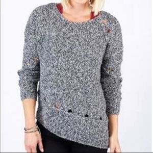 Evereve Allison Joy Deconstructed Sweater w Holes